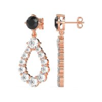 Open Pear Dangling Drop Earrings