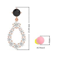 Open Pear Dangling Drop Earrings