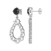 Open Pear Dangling Drop Earrings