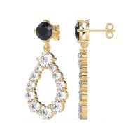 Open Pear Dangling Drop Earrings