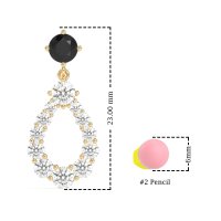 Open Pear Dangling Drop Earrings