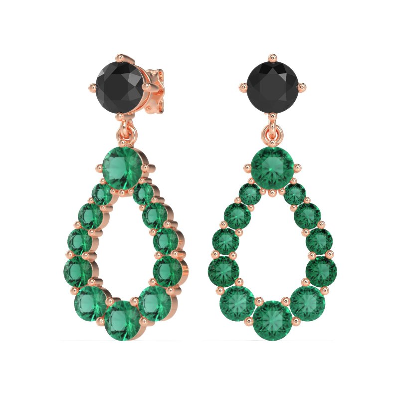 Open Pear Dangling Drop Earrings