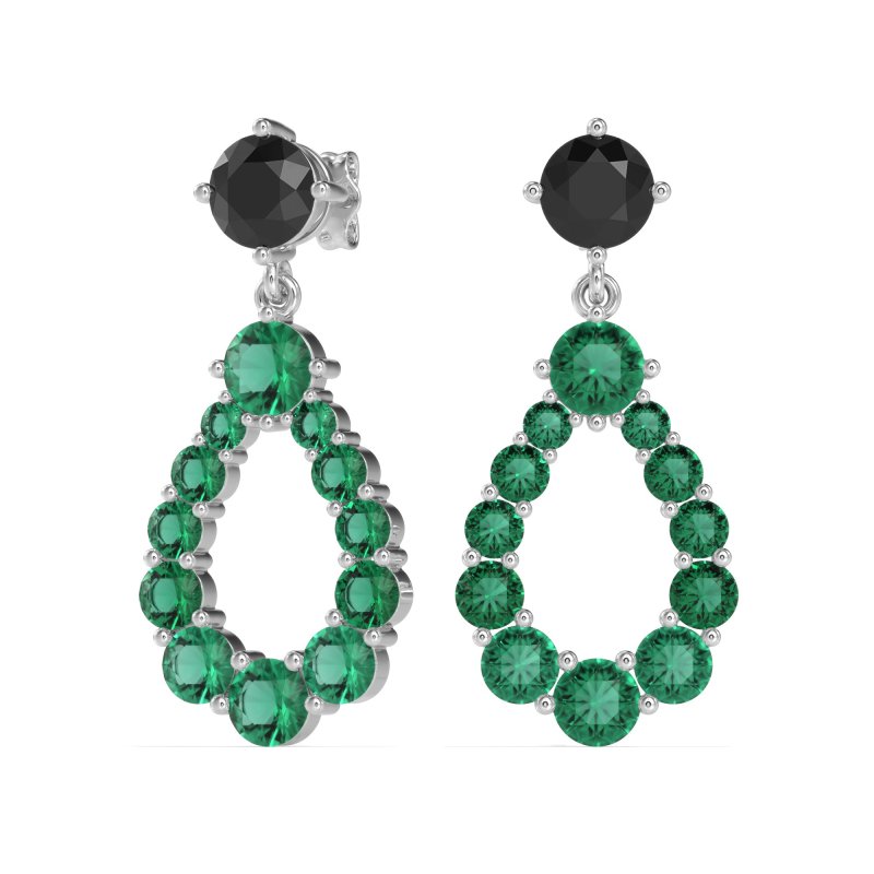 Open Pear Dangling Drop Earrings