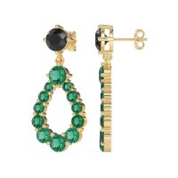 Open Pear Dangling Drop Earrings