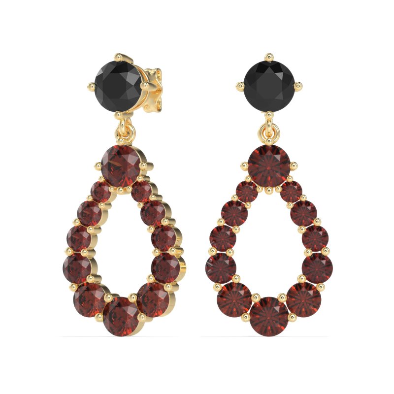 Open Pear Dangling Drop Earrings