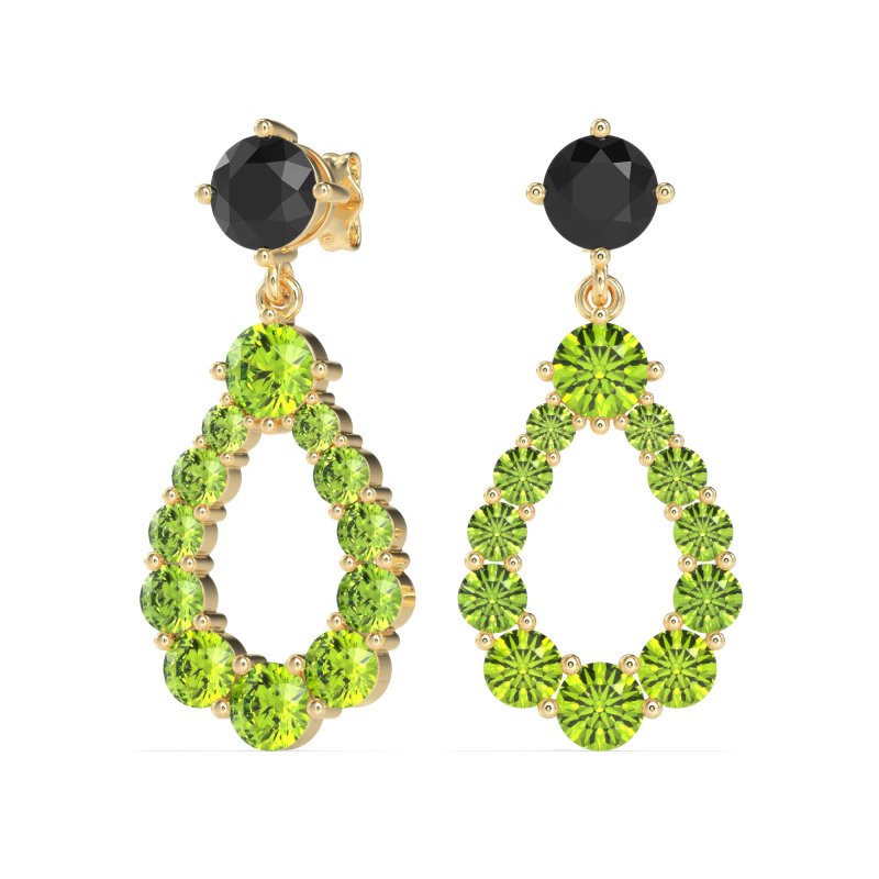 Open Pear Dangling Drop Earrings