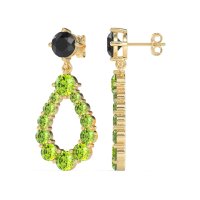 Open Pear Dangling Drop Earrings