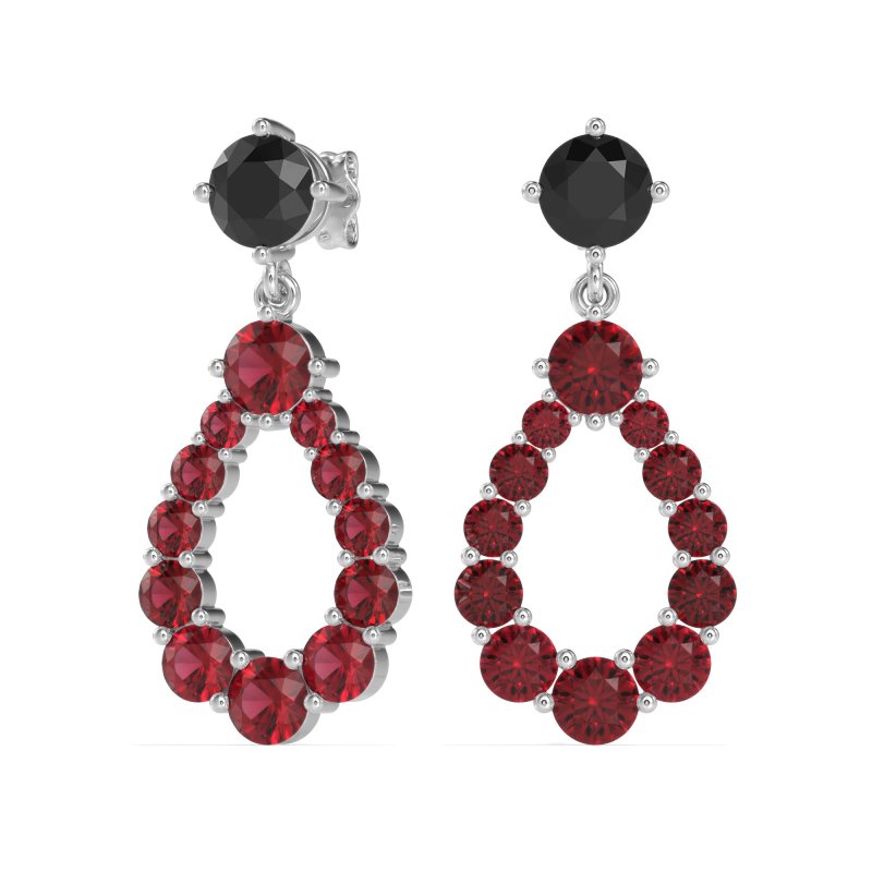 Open Pear Dangling Drop Earrings