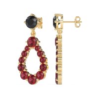 Open Pear Dangling Drop Earrings