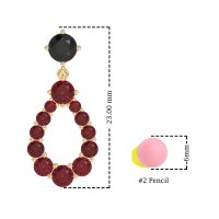 Open Pear Dangling Drop Earrings