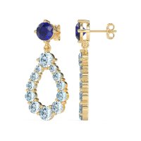 Open Pear Dangling Drop Earrings