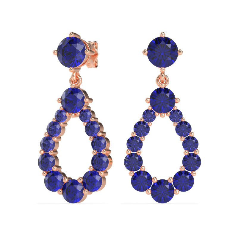 Open Pear Dangling Drop Earrings