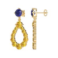 Open Pear Dangling Drop Earrings