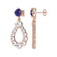 Open Pear Dangling Drop Earrings