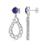 Open Pear Dangling Drop Earrings
