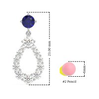 Open Pear Dangling Drop Earrings