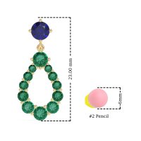 Open Pear Dangling Drop Earrings