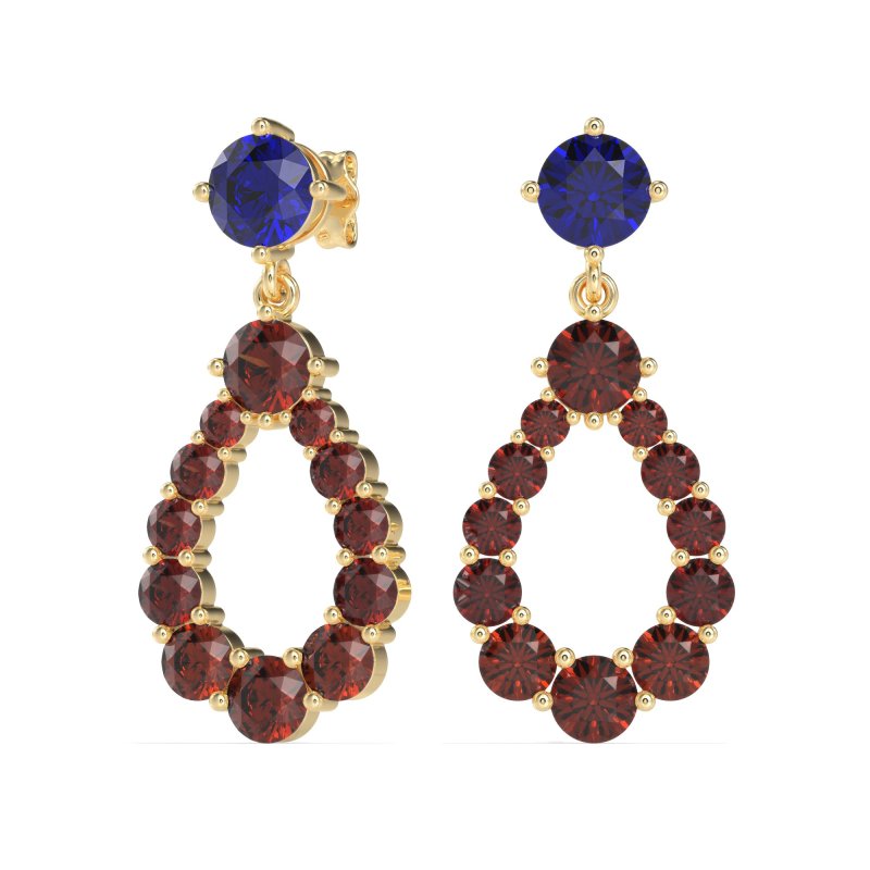 Open Pear Dangling Drop Earrings