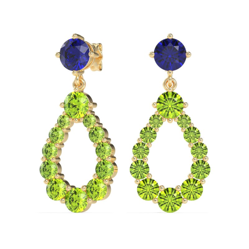 Open Pear Dangling Drop Earrings