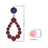 Open Pear Dangling Drop Earrings