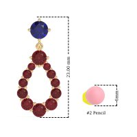 Open Pear Dangling Drop Earrings