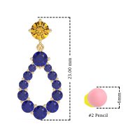 Open Pear Dangling Drop Earrings
