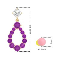 Open Pear Dangling Drop Earrings