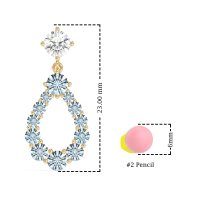 Open Pear Dangling Drop Earrings