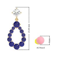 Open Pear Dangling Drop Earrings