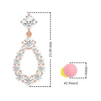 Open Pear Dangling Drop Earrings