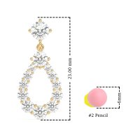 Open Pear Dangling Drop Earrings