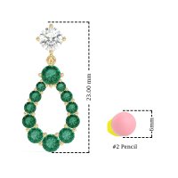 Open Pear Dangling Drop Earrings