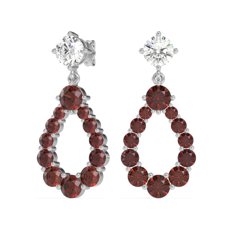 Open Pear Dangling Drop Earrings