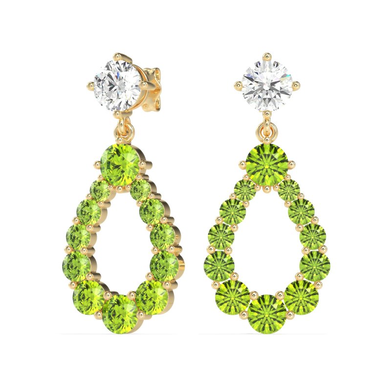 Open Pear Dangling Drop Earrings