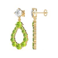Open Pear Dangling Drop Earrings