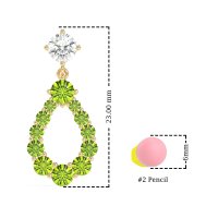 Open Pear Dangling Drop Earrings