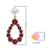 Open Pear Dangling Drop Earrings