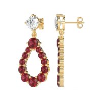 Open Pear Dangling Drop Earrings