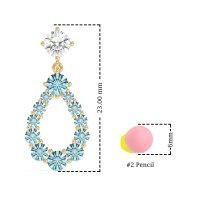 Open Pear Dangling Drop Earrings
