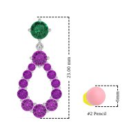 Open Pear Dangling Drop Earrings