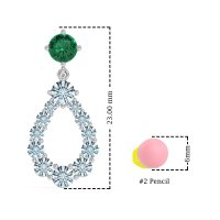 Open Pear Dangling Drop Earrings