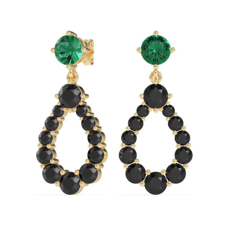 Open Pear Dangling Drop Earrings