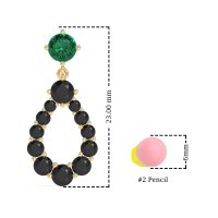 Open Pear Dangling Drop Earrings