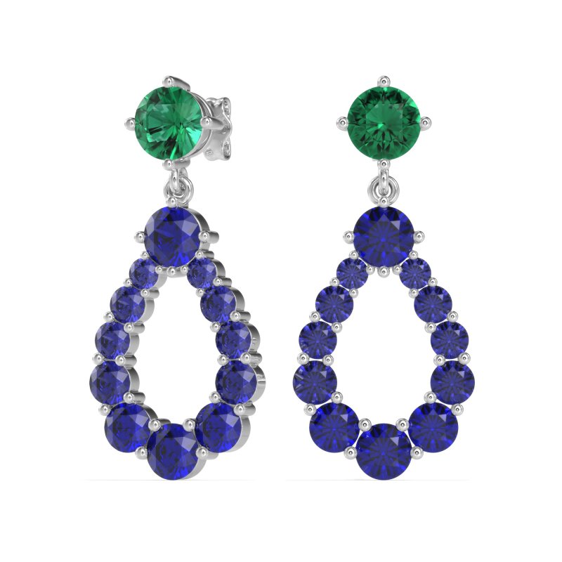 Open Pear Dangling Drop Earrings