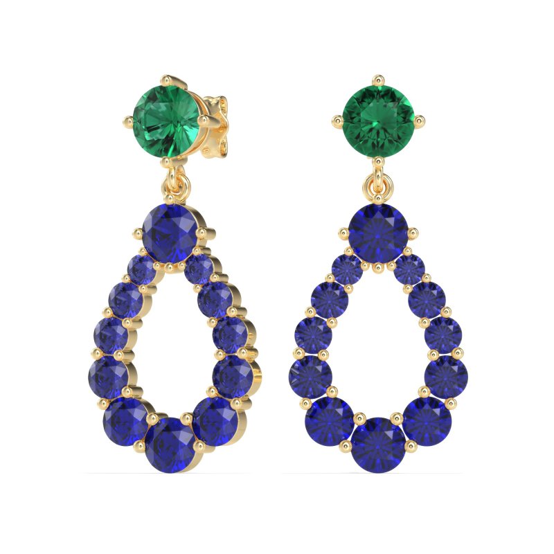 Open Pear Dangling Drop Earrings