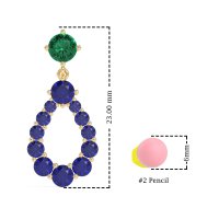 Open Pear Dangling Drop Earrings