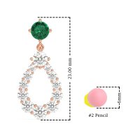 Open Pear Dangling Drop Earrings