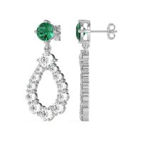 Open Pear Dangling Drop Earrings