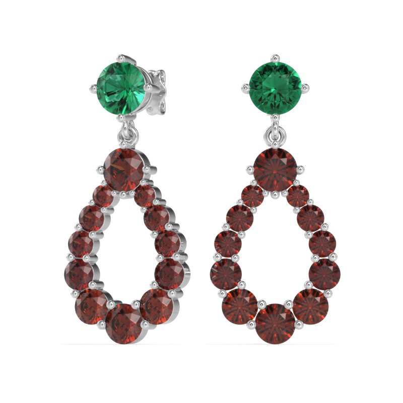 Open Pear Dangling Drop Earrings