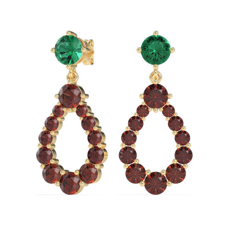 Open Pear Dangling Drop Earrings